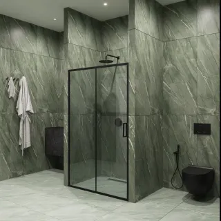 Душевая дверь by Deonria Kupe D-195-120-6-T-B 120см графит/прозрачный